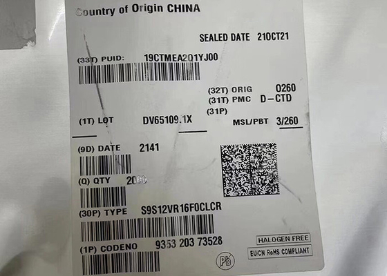 Máy vi điều khiển MCU S9S12VR16F0CLCR 25MHz S12VR Máy vi điều khiển tín hiệu hỗn hợp 32-LQFP