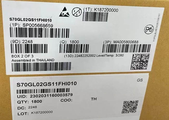 Bộ nhớ IC Chip S70GL02GS11FHI010 2Gbit NOR NOR Flash Memory Chip BGA-64