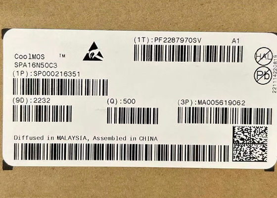 Chip mạch tích hợp SPA16N50C3 560V N-Channel Power MOSFET Transistor TO-220-3