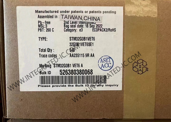 Bộ vi điều khiển ARM IC STM32G0B1VET6 32-LQFP Bộ vi điều khiển chính 64MHz