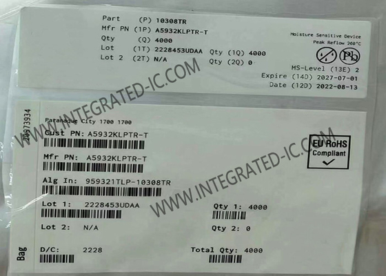 A5932KLPTR Chip mạch tích hợp Ba pha Sinusoidal Sensorless Fan Controller TSSOP-24
