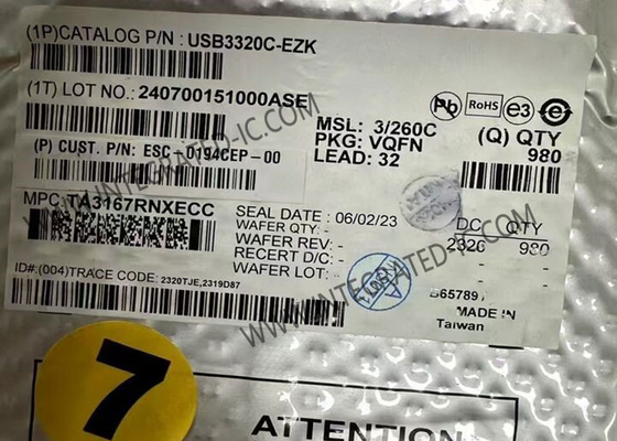 USB3320C-EZK Chip mạch tích hợp tích hợp đầy đủ tính năng cao tốc USB 2.0 ULPI Transceiver