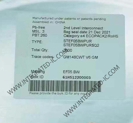 STEF05BWPUR Chip mạch tích hợp Fuse điện tử tích hợp cho đường dây 5V DFN-10
