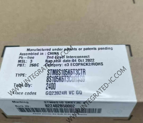 STM8S105K6T3CTR VICROCONTROLLER MCU 16MHz Dòng truy cập chính thống 8 bit MCU 8 bit MCU