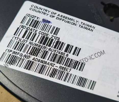 AD8608ARZ Chip mạch tích hợp Tiếng ồn thấp CMOS chính xác Quad hoạt động tăng cường
