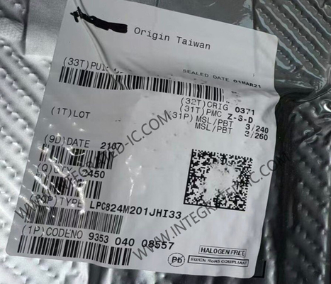 LPC824M201JHI33 Máy vi điều khiển MCU 30MHz Máy vi điều khiển đơn lõi 32 bit HVQFN-33