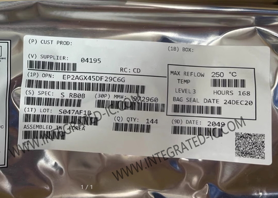 Mảng cổng có thể lập trình EP2AGX45DF29C6G 3.35Mbit FPGA Chip logic có thể lập trình