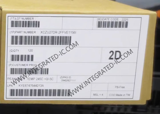 Chip xử lý AI XCZU27DR-2FFVE1156I Zynq UltraScale + RFSoC Gen 1 SoC thích nghi FBGA-1156