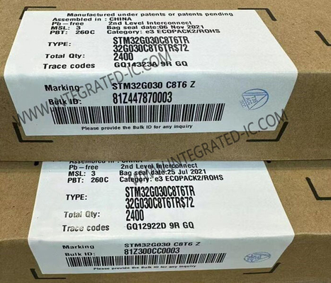 STM32G030C8T6TR Microcontroller MCU 64MHz 32 bit MCU đơn lõi LQFP-48 MCU nhúng