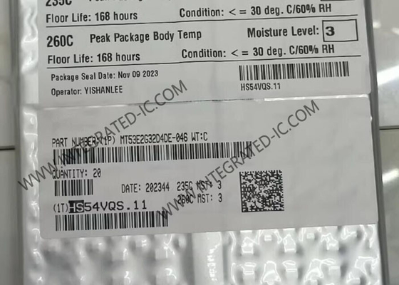 MT53E2G32D4DE-046 WT: C Bộ nhớ IC Chip 64Gbit song song DRAM LPDDR4X Bộ nhớ IC TFBGA200