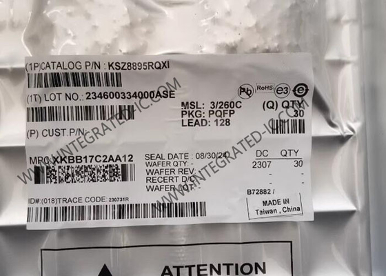 Chip mạch tích hợp 5 cổng KSZ8895RQXI KSZ8895 IC chuyển mạch Ethernet được quản lý
