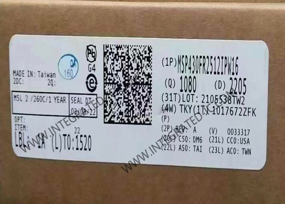 MSP430FR2512IPW16 Microcontroller MCU Capacitive Touch Sensing Microcontroller có tín hiệu hỗn hợp
