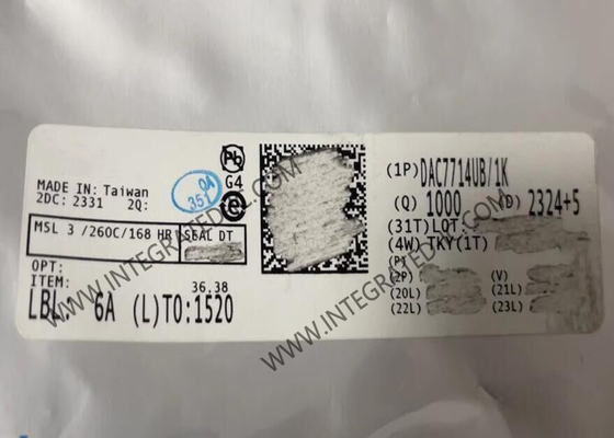 DAC7714UB Chip mạch tích hợp 12 bit Digital To Analog Converter SOIC-16