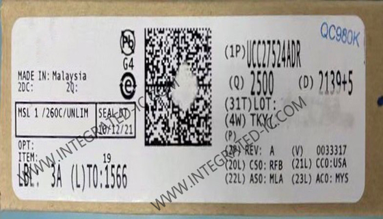 UCC27524ADR Chip mạch tích hợp trình điều khiển cổng phía thấp tốc độ cao với khả năng điện áp đầu vào âm