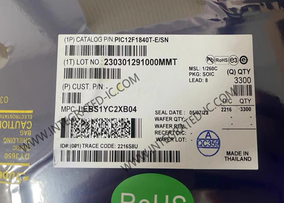 PIC12F1840T-E/SN Microcontroller MCU 7KB Flash Microcontroller 32MHz với công nghệ XLP