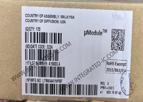 LTM4644IY Chip mạch tích hợp 4A Quad DC / DC μModule điều chỉnh có thể cấu hình