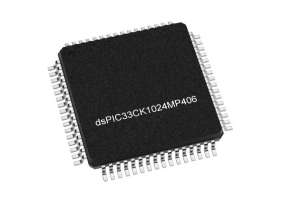 DSPIC33CK1024MP406-E/PT Máy điều khiển vi mô MCU Máy điều khiển tín hiệu kỹ thuật số đơn lõi TQFP-64