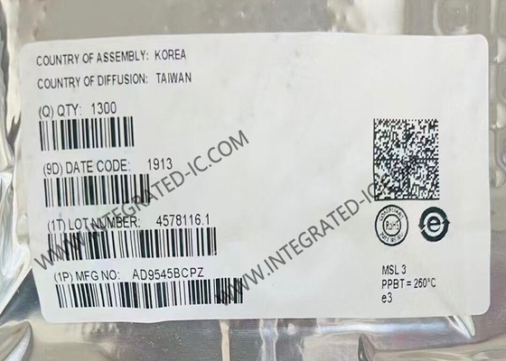 Chip mạch tích hợp AD9545BCPZ 813mW đồng bộ và phiên dịch đồng hồ thích nghi