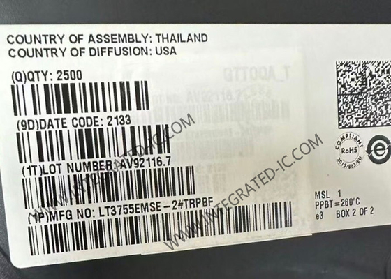 LT3755EMSE-2 Chip mạch tích hợp 4.5V đến 40V Bộ điều khiển LED MSOP-16 Packge