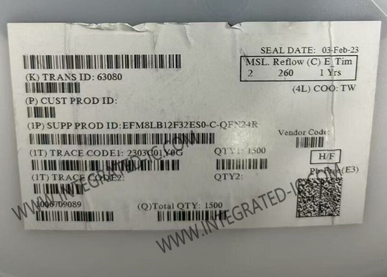 Bộ vi điều khiển EFM8LB12F32ES0-C-QFN24R MCU 8-bit 72MHz 32KB vi điều khiển flash IC Gói 24-qfn