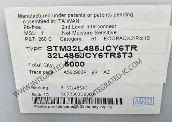 STM32L485JCY6TR Máy vi điều khiển MCU Máy vi điều khiển 32-bit hiệu suất cao dựa trên lõi ARM Cortex-M4
