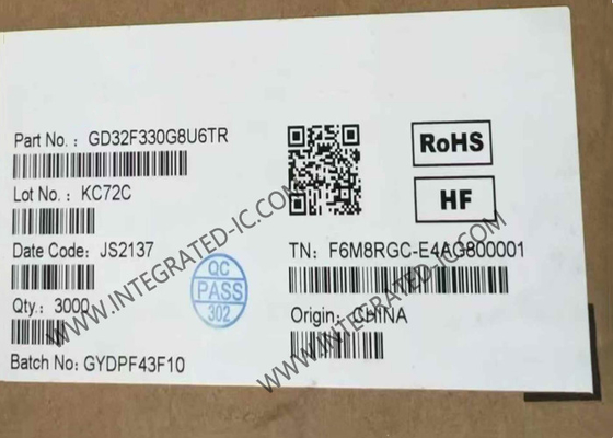 GD32F330G8U6TR Máy vi điều khiển MCU 84MHz Mức độ nhập 32Bit Máy vi điều khiển QFN28