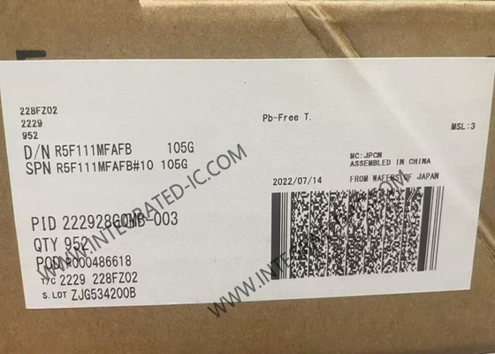 Bộ vi điều khiển R5F111MFAFB MCU RL78/L1C vi điều khiển IC 24MHz 16bit MCU LQFP80