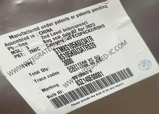 Bộ vi điều khiển STM8S105K6U3ATR MCU 16MHz Dòng truy cập chính thống 8 bit STM8S MCU 32-UFQFN