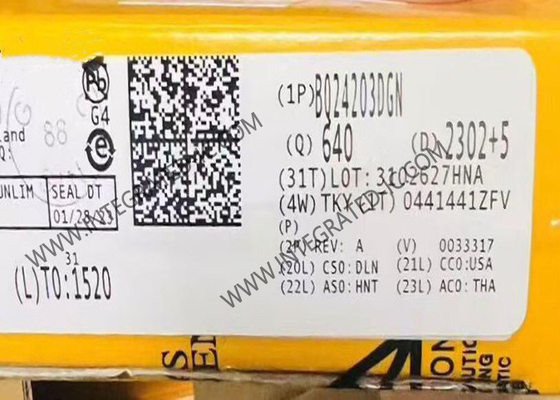 BQ24203DGN Chip mạch tích hợp 500mA Bộ sạc pin HVSSOP8 Bộ sạc tuyến tính Li-ion