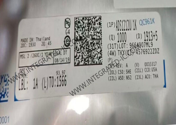 ADS1212U Chip mạch tích hợp 22 bit Độ chính xác Phạm vi động rộng Delta-Sigma Analog To Digital Converters