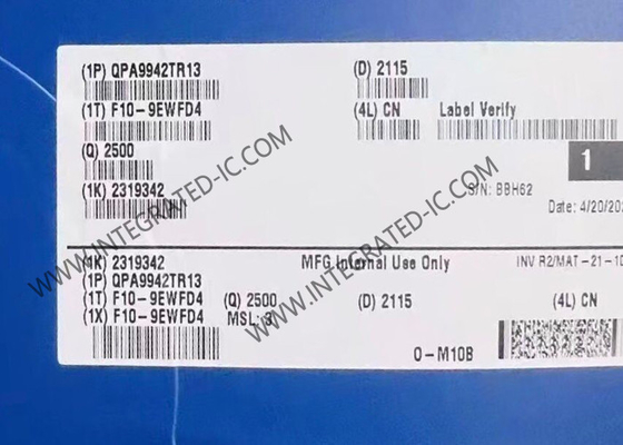 WIFI 6 Chip QPA9942TR13 3600MHz 4 Watt Khuếch đại hiệu suất cao