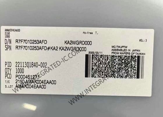 R7F7010253AFD Microcontroller MCU 32 bit 120MHz Microcontroller MCU cho điều khiển cơ thể