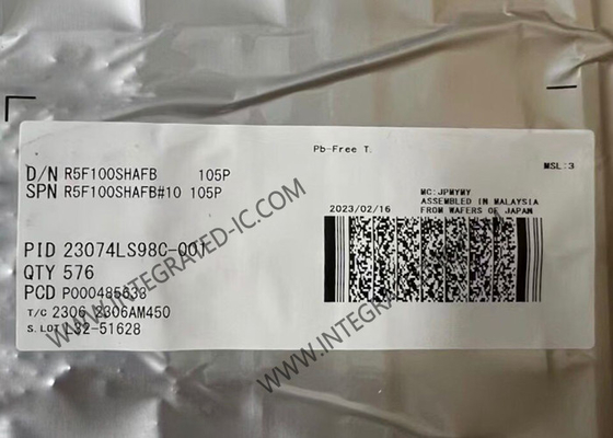 R5F100SHAFB Máy điều khiển vi mô MCU Lượng thấp Máy điều khiển vi mô chức năng cao RL78/G13