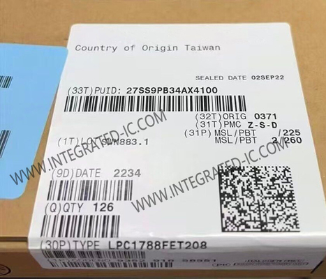 Microcontroller MCU LPC1788FET208 ARM Cortex-M3 Microcontroller IC đơn lõi