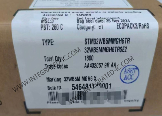 BT IC STM32WB5MMGH6TR 2.4GHz BT Năng lượng thấp 5.4 Và 802.15.4 Mô-đun