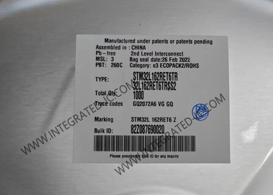 STM32L162RET6TR Microcontroller MCU 32MHz 32Bit Single Core MCU LQFP64 MCU nhúng