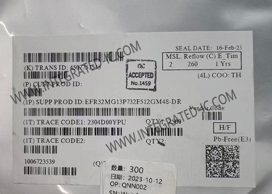 Mô-đun truyền thông không dây EFR32MG13P732F512GM48-DR Máy thu RF không dây đa giao thức