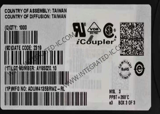 Chip mạch tích hợp ADUM4135BRWZ Đường dẫn cổng IGBT cô lập với kẹp Miller