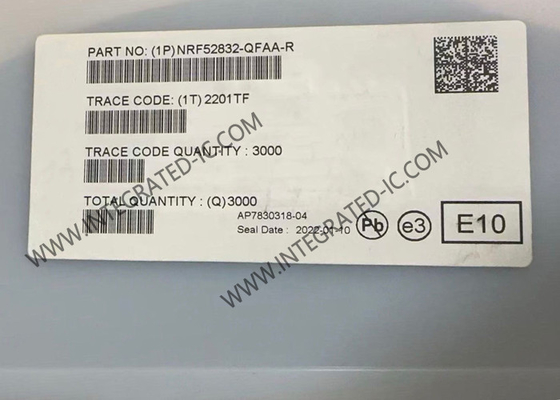 BT IC NRF52832-QFAA Hệ thống RF đa giao thức thông minh 2,4GHz trên chip 48-VFQFN