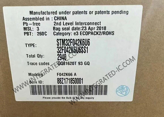 STM32F042K6U6 Microcontroller MCU 32Bit Single Core MCU 48MHz MCU nhúng