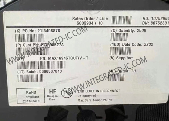 Chip mạch tích hợp MAX16945TGUT/V 30mA bơm sạc đảo ngược trong SOT23