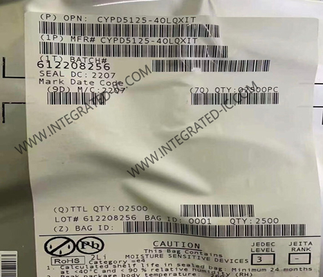 CYPD5125-40LQXIT Chip mạch tích hợp Bộ điều khiển cổng USB Type-C tốc độ cao