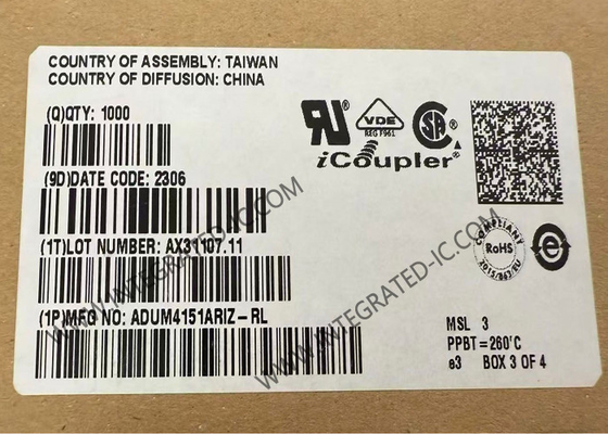 ADUM4151ARIZ Chip mạch tích hợp 5000Vrms Độc lập kỹ thuật số SOIC20 SPI Độc lập