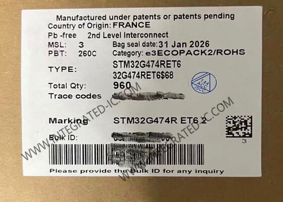 Vi điều khiển STM32G474RET6 MCU 32-Bit 170MHz ARM Cortex-M4F