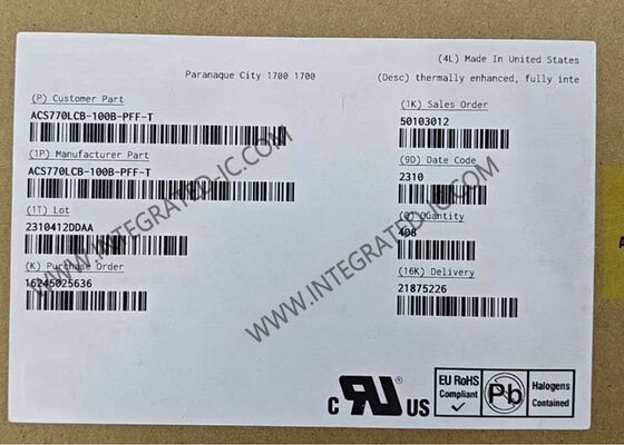 ACS770LCB-100B-PFF-T IC cảm biến dòng tích hợp đầy đủ 1 kênh