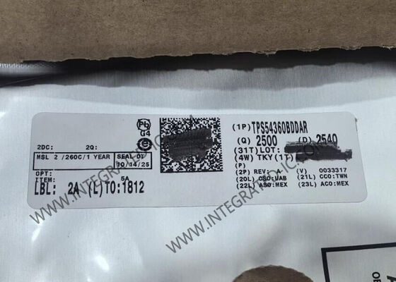 TPS54360BDDAR Chip mạch tích hợp 3.5A Step-Down DC DC Converter với đầu vào 4,5V đến 60V và tần số chuyển đổi từ 100kHz đến 2,5MHz