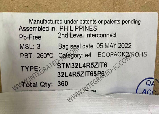 Vi điều khiển STM32L4R5ZIT6 MCU 32-Bit Lõi đơn với Bộ nhớ Flash 2MB và Vỏ 144-LQFP