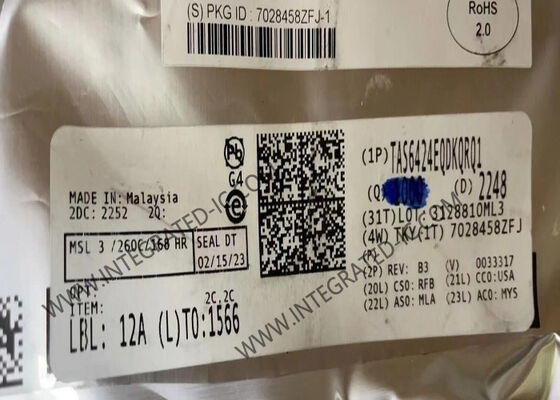 IC Chip Bộ khuếch đại âm thanh Class-D ô tô 4 kênh 75W 2MHz TAS6424EQDKQRQ1