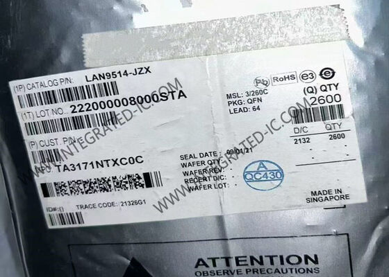 Bộ điều khiển cầu nối Ethernet IC Ethernet hiệu suất cao LAN9514-JZX